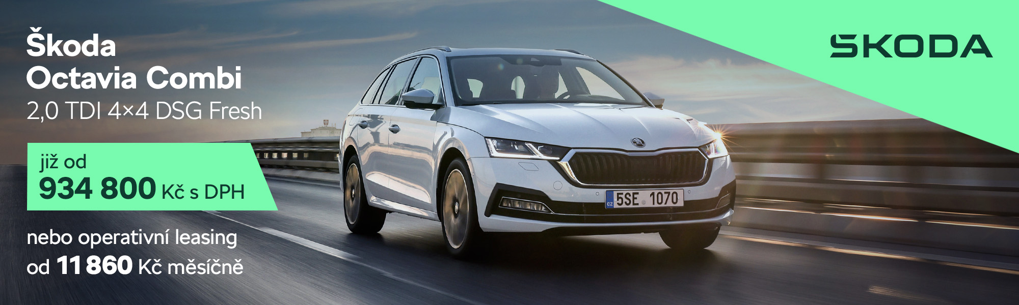 Speciální nabídka na Škoda Octavia Combi 2.0 TDI 4x4 DSG Fresh