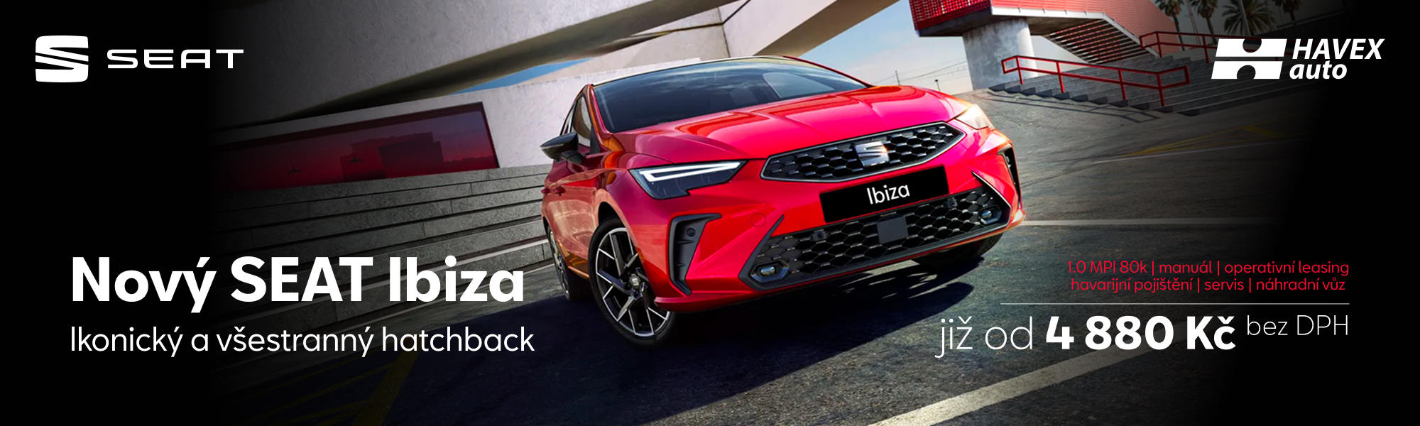 Nový
SEAT Ibiza: ikonický a všestranný hatchback 