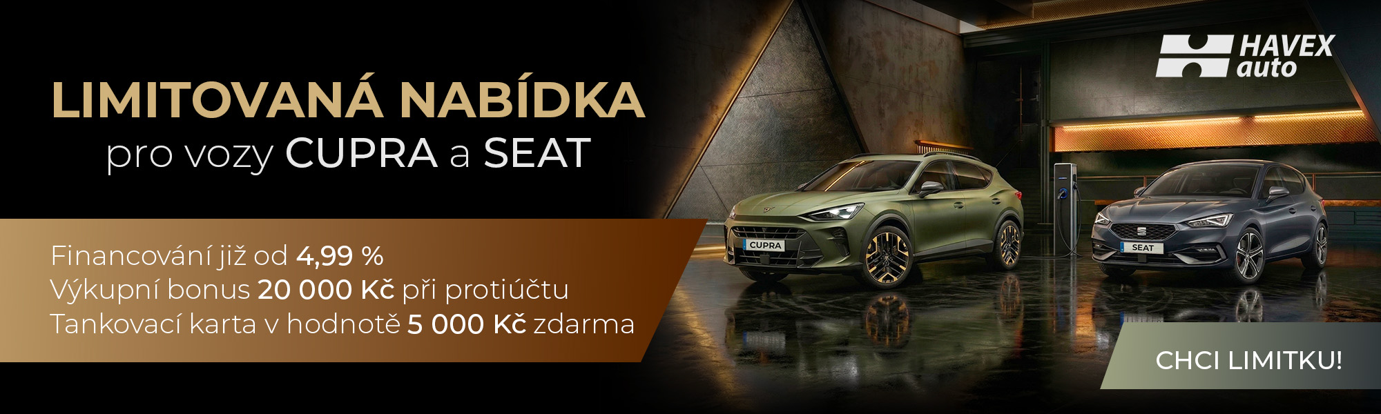 Limitovaná nabídka na vozy CUPRA a SEAT