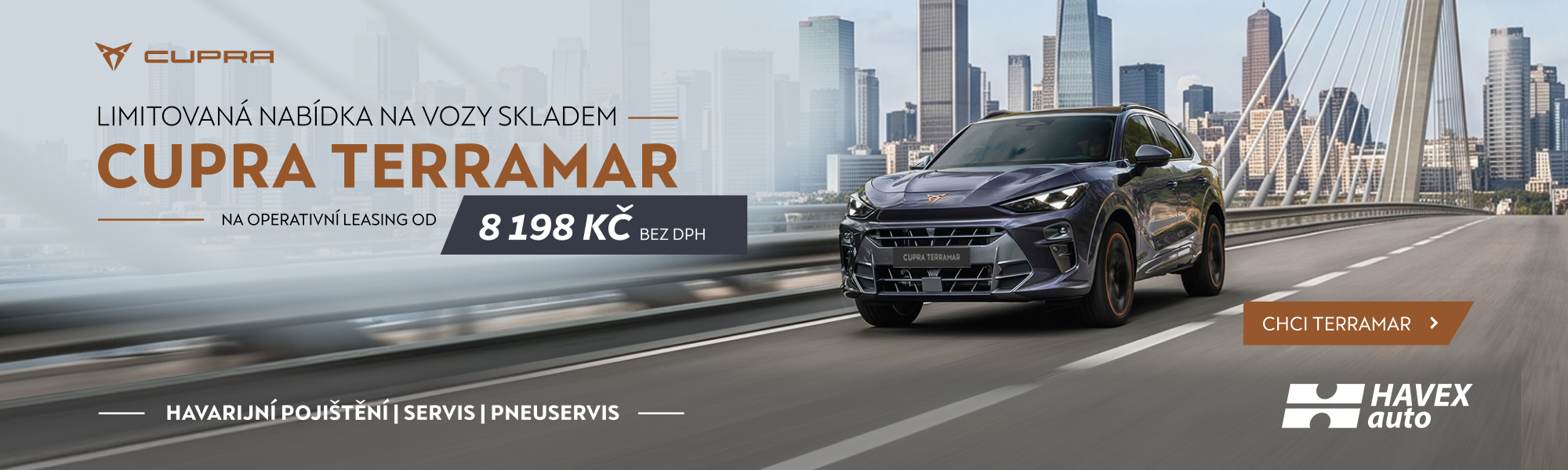 CUPRA Terramar na operativní leasing již od 8 198 Kč bez DPH