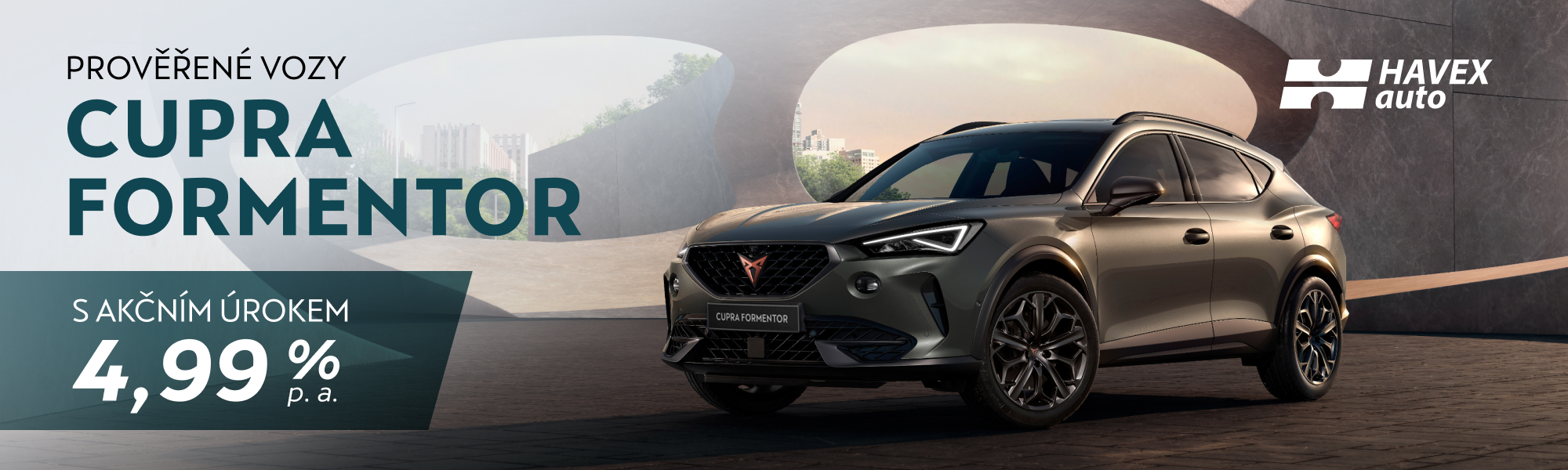 Prověřené vozy CUPRA Formentor s akčním úrokem 4,99 %