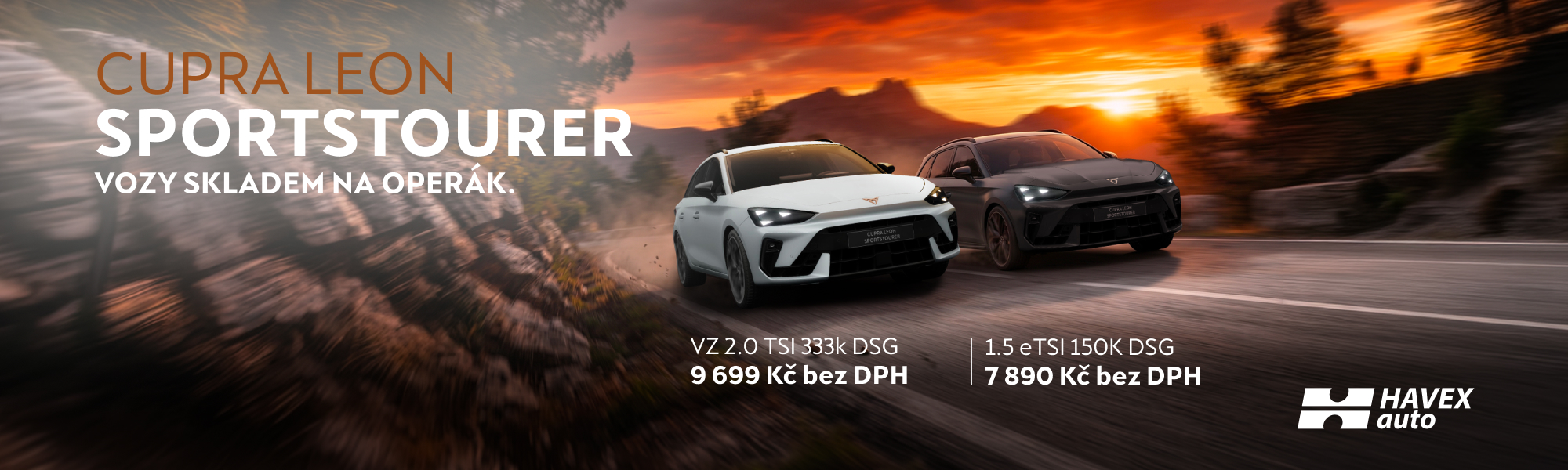 CUPRA Leon Sportstourer na operativní leasing již od 7
890 Kč bez DPH