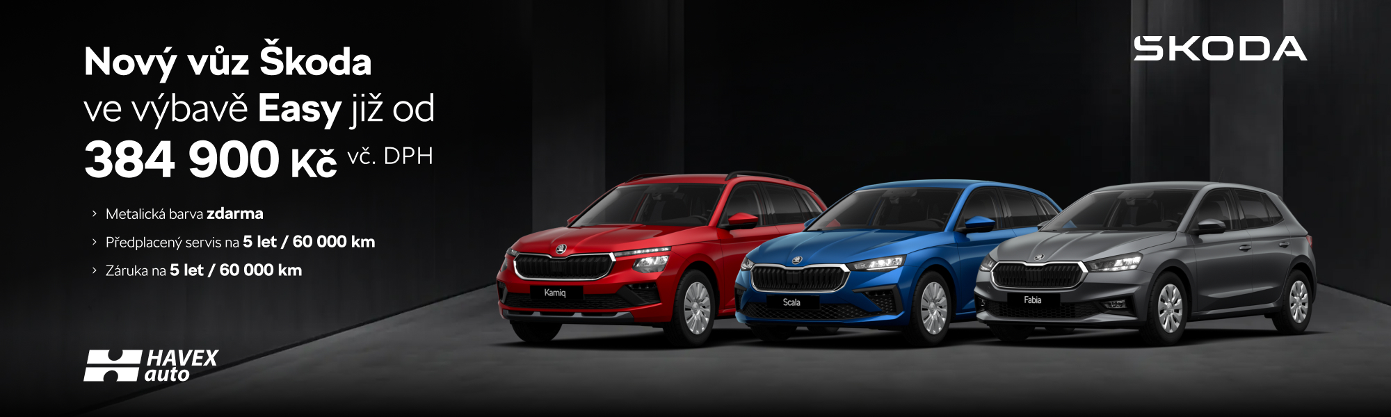 Vyberte si svou novou Škodu z modelové řady Easy