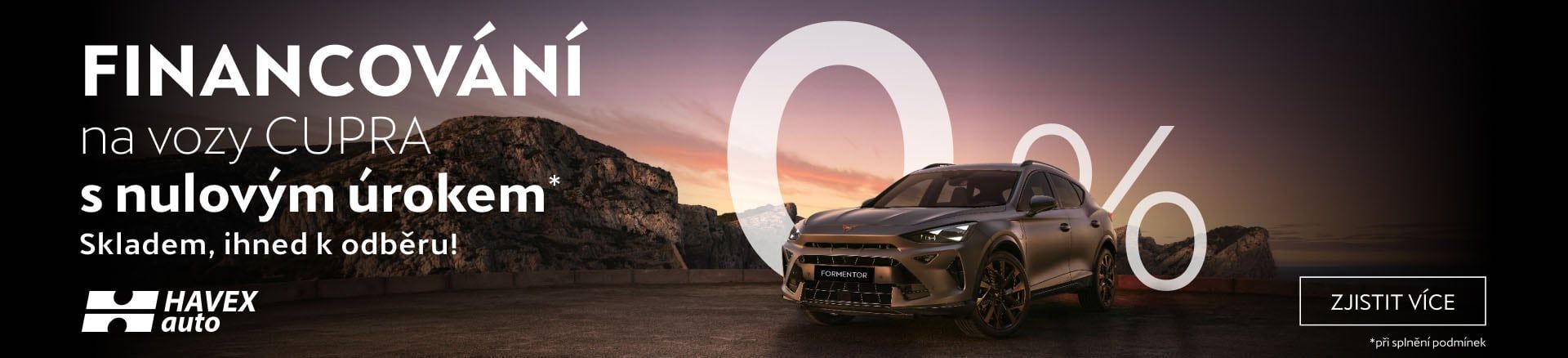 Financování vozů CUPRA s úrokem od 0 %! | HAVEX-auto s.r.o.