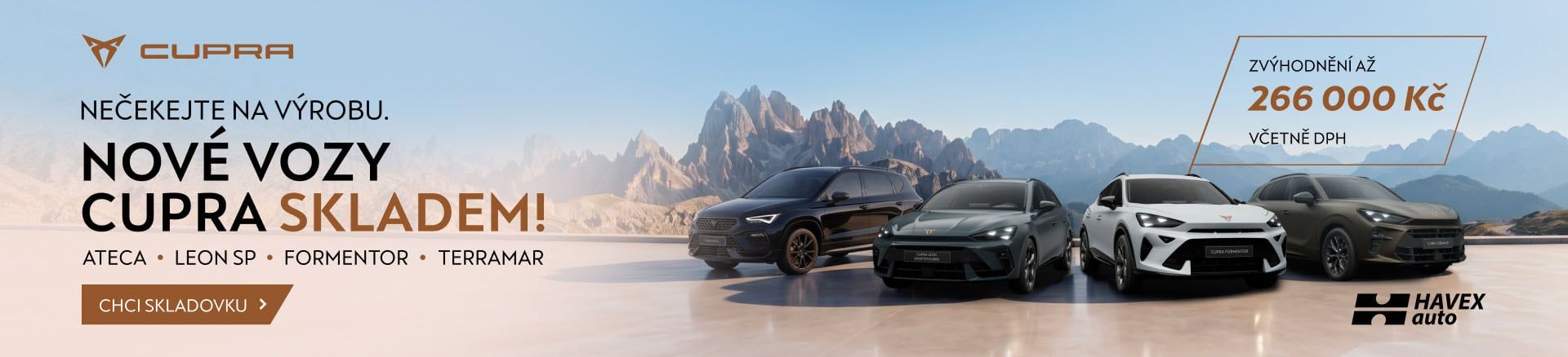Skladové vozy Cupra | HAVEX-auto s.r.o.