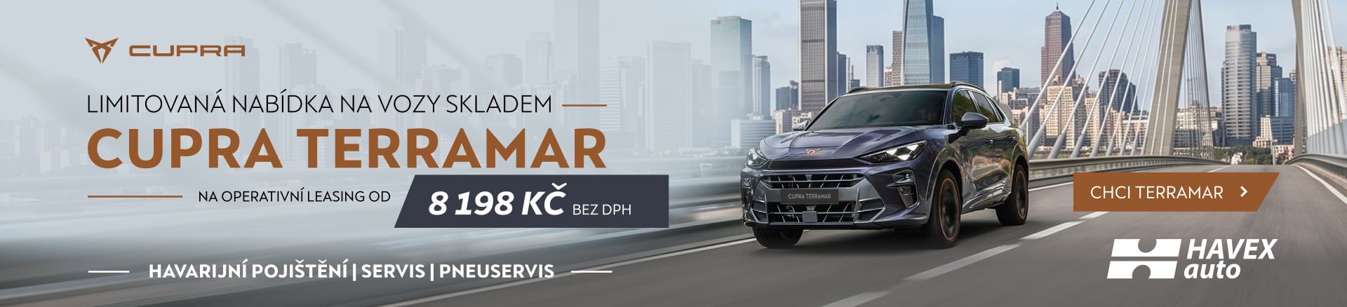CUPRA Terramar na operativní leasing již od 8 198 Kč bez DPH | HAVEX-auto s.r.o.