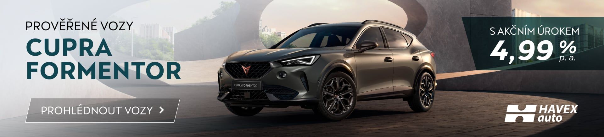 Cupra Formentor ojeté vozy | HAVEX-auto s.r.o.